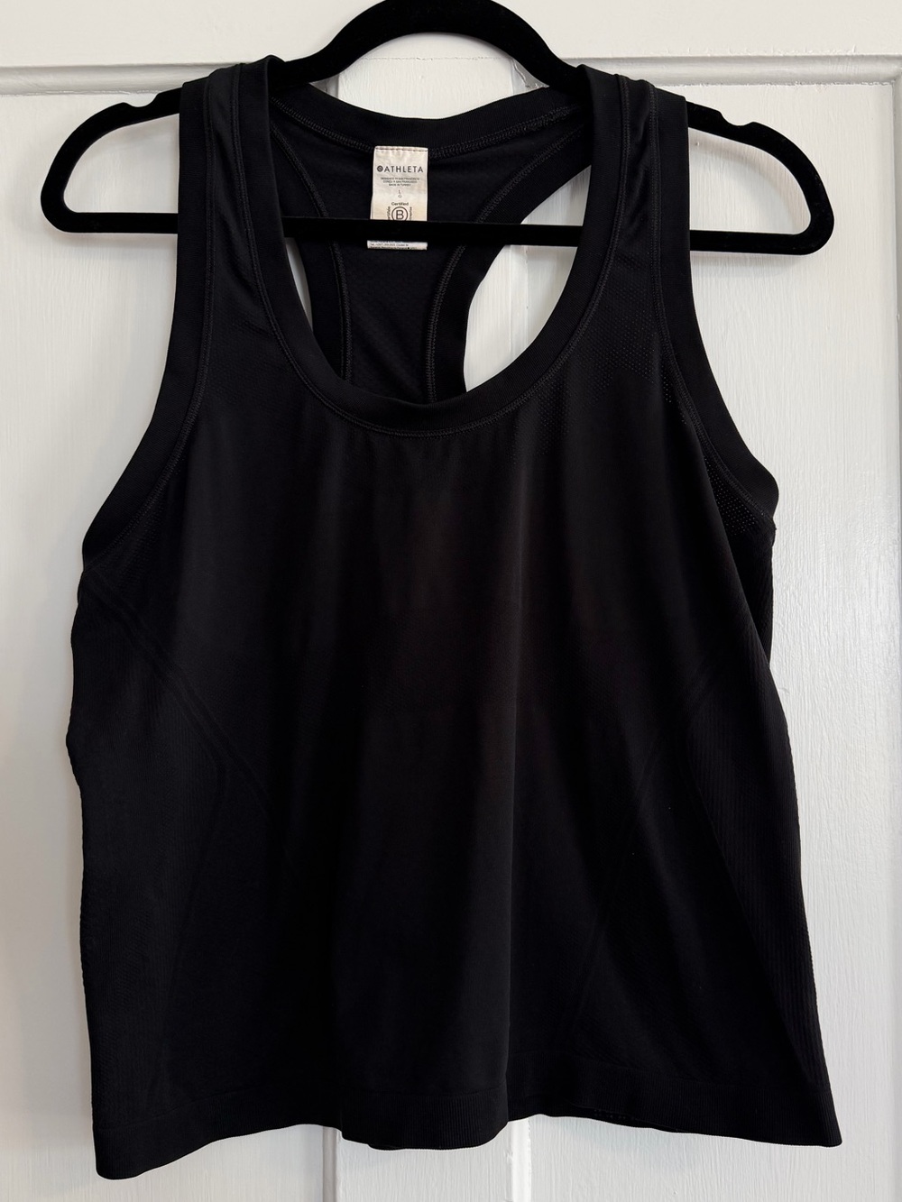 Athleta Black Momentum Seamless Tank Size Large - Picture 2 of 10